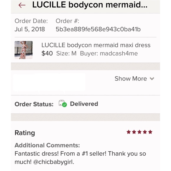 bodycon mermaid maxi dress - Picture 8 of 8